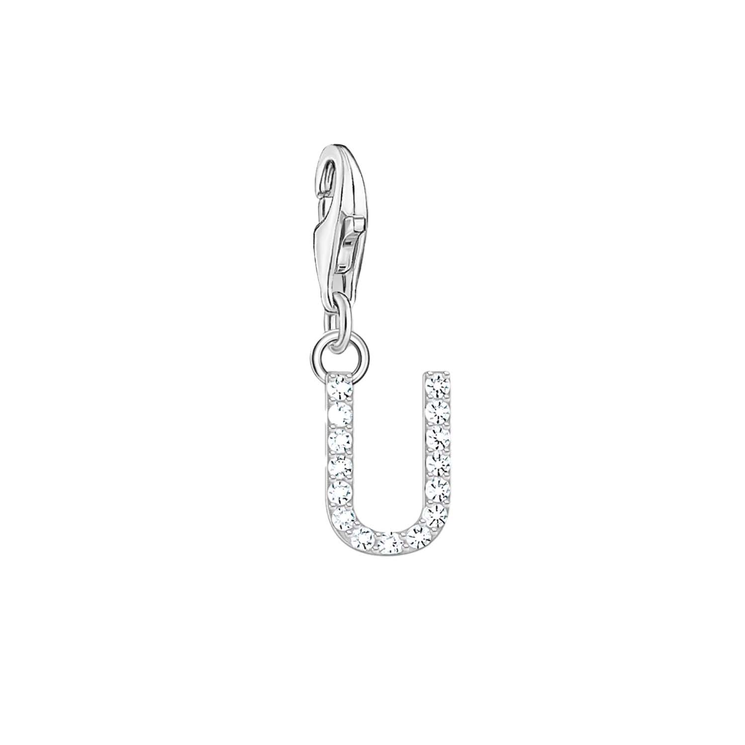 Thomas Sabo Charmista Sterling Silver Letter U Charm Pendant