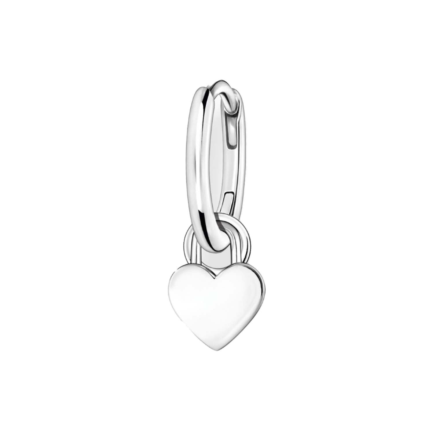 Thomas Sabo Charmista Sterling Silver Single Hoop Earring with Heart