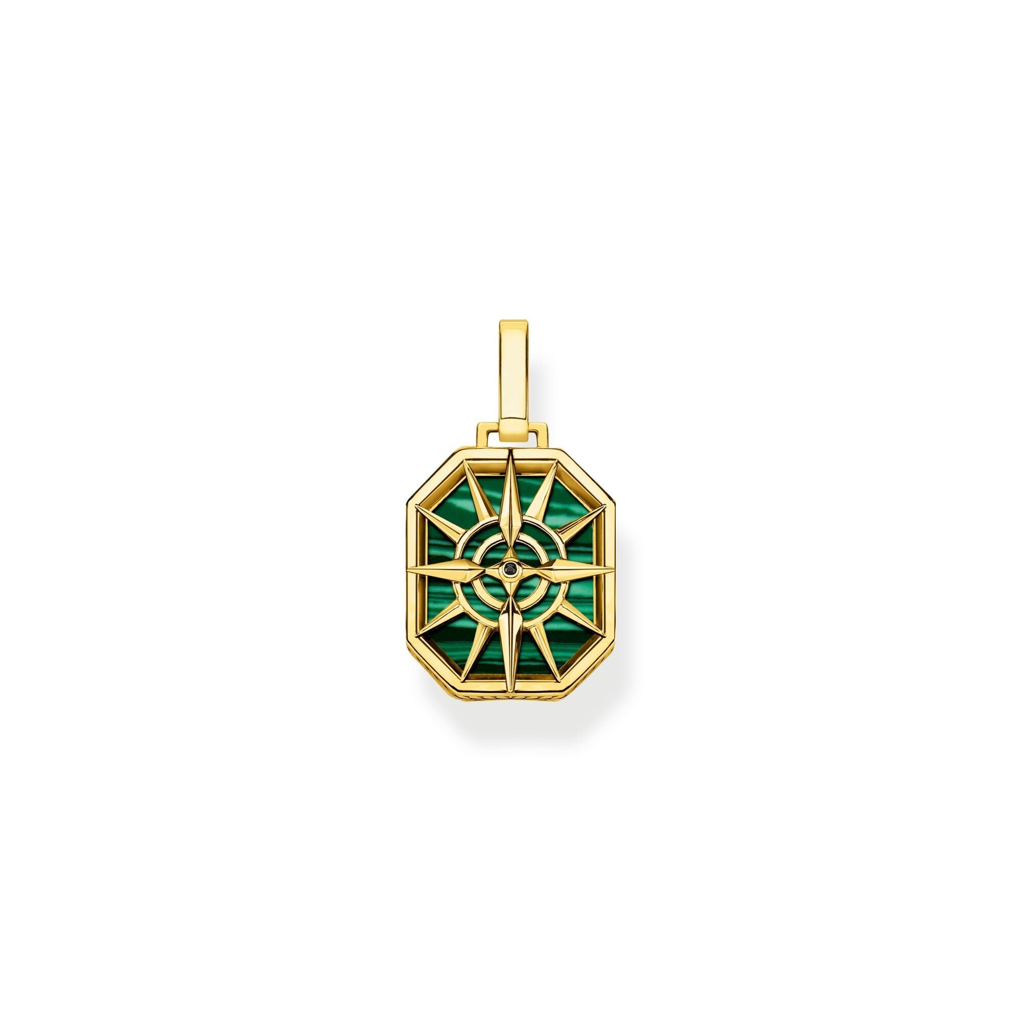 Thomas Sabo Gold Plated Sterling Silver Small Compass Star Pendant