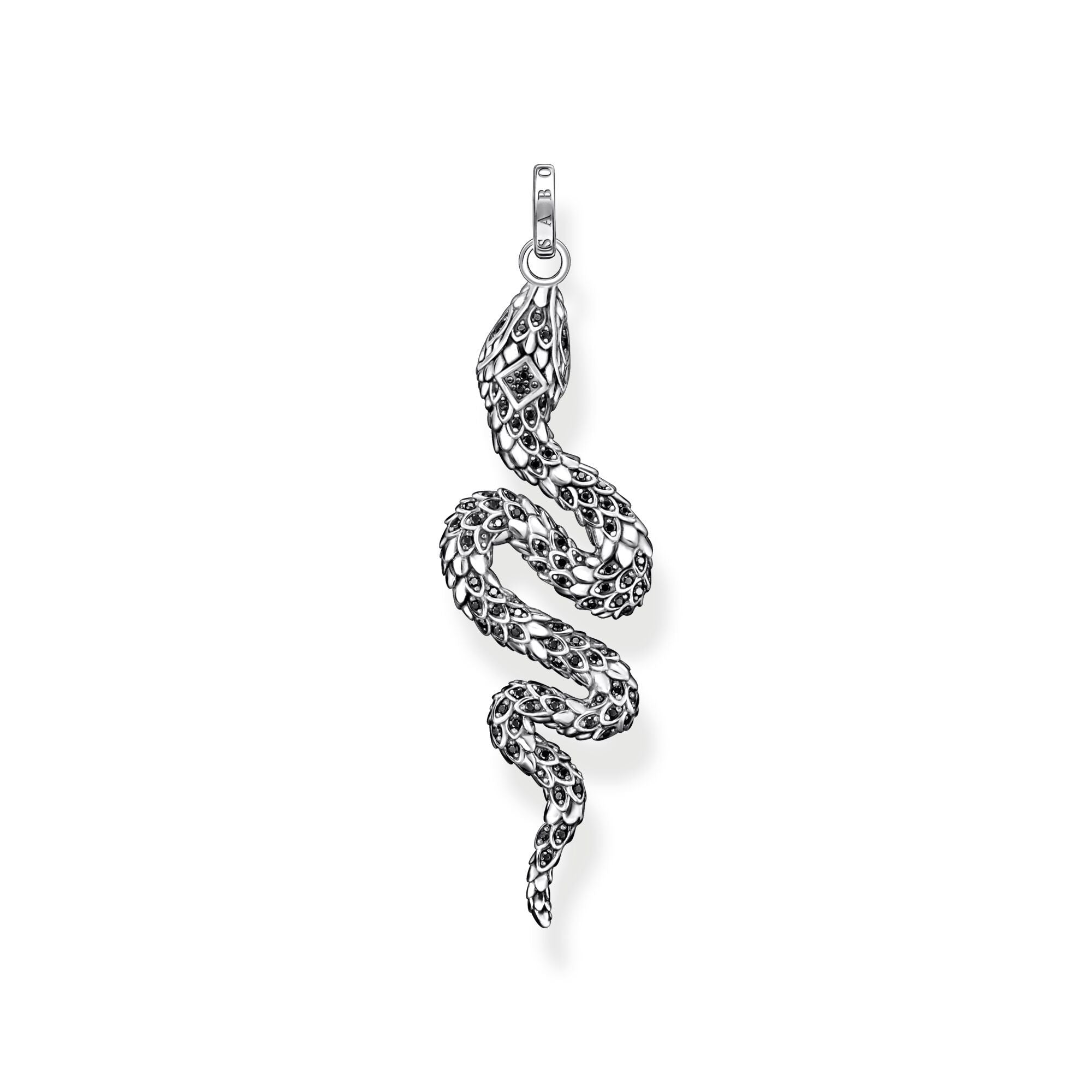 Thomas Sabo Sterling Silver Blackened Snake Pendant