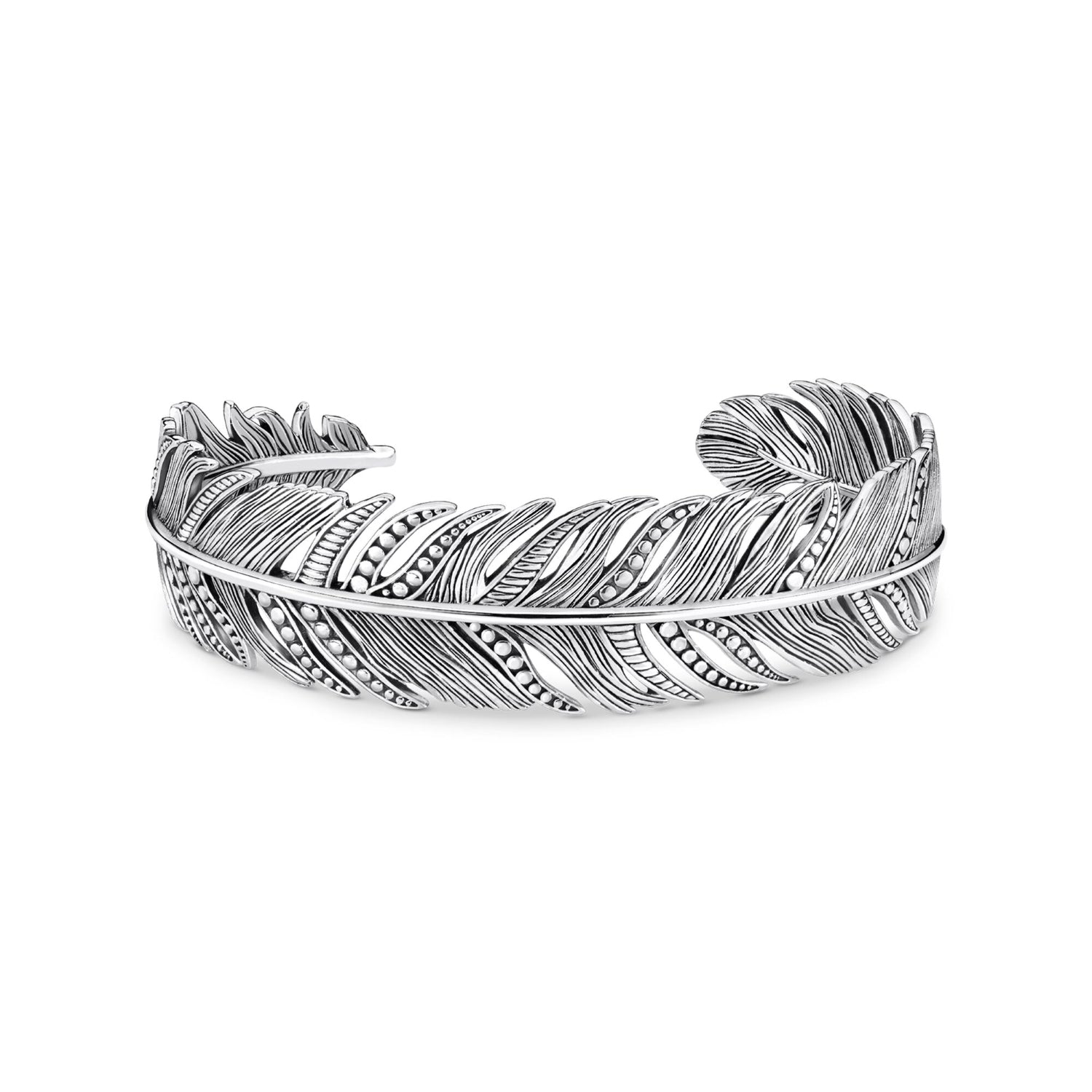 Thomas Sabo Sterling Silver Feather Bangle