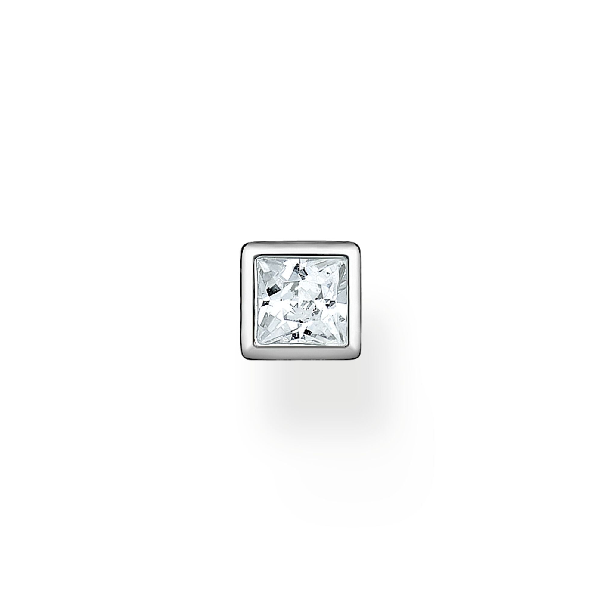 Thomas Sabo Sterling Silver Square Single Stud Earring