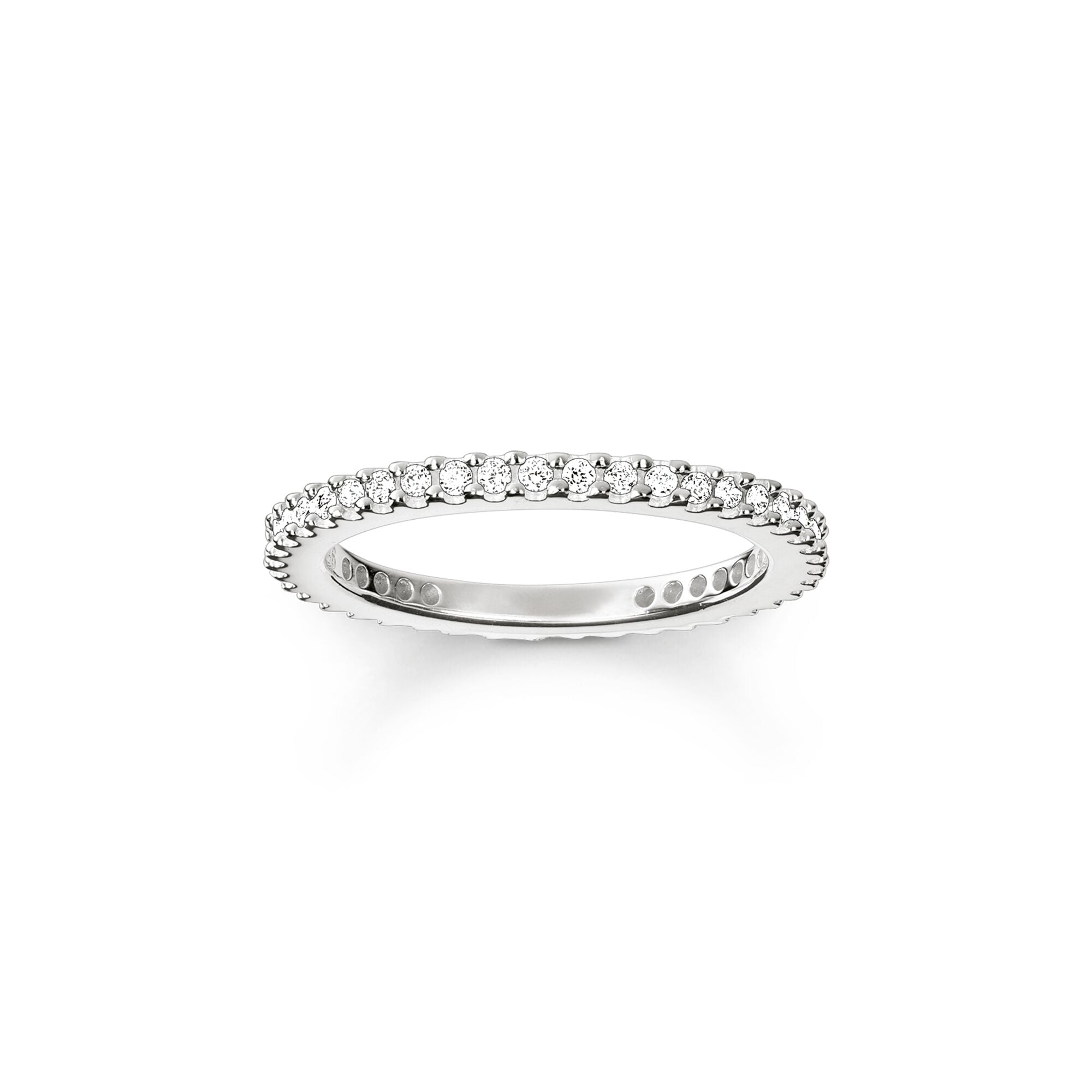 Thomas Sabo Sterling Silver White CZ Pave Eternity Ring