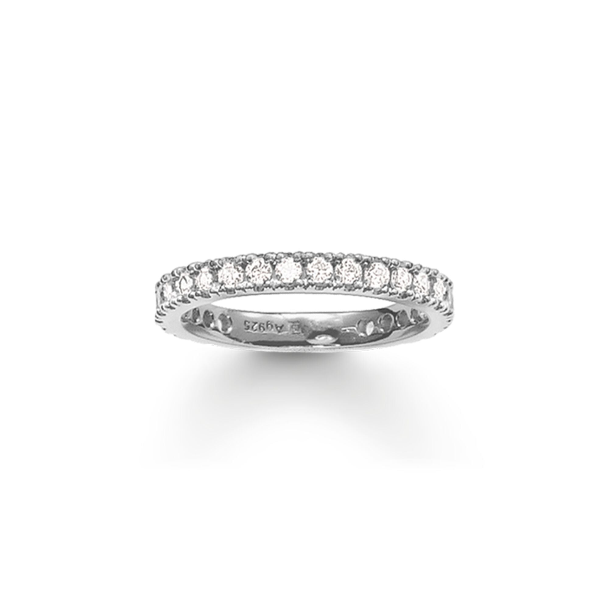 Thomas Sabo Sterling Silver White CZ Pave Eternity Ring D