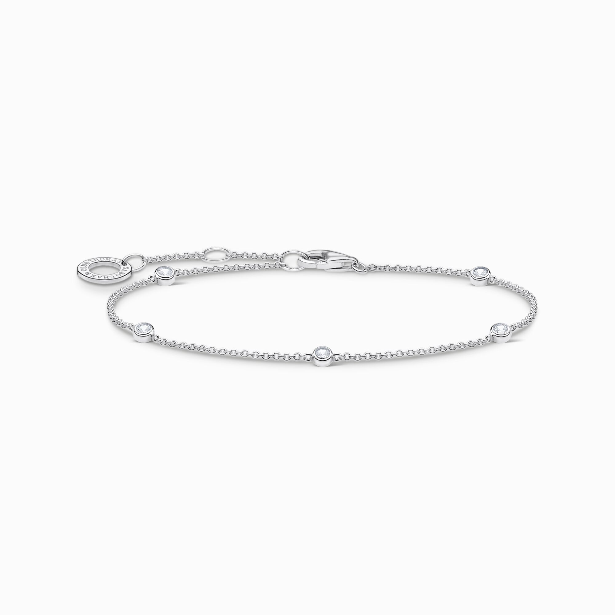 Thomas Sabo Sterling Silver White Stones Bracelet