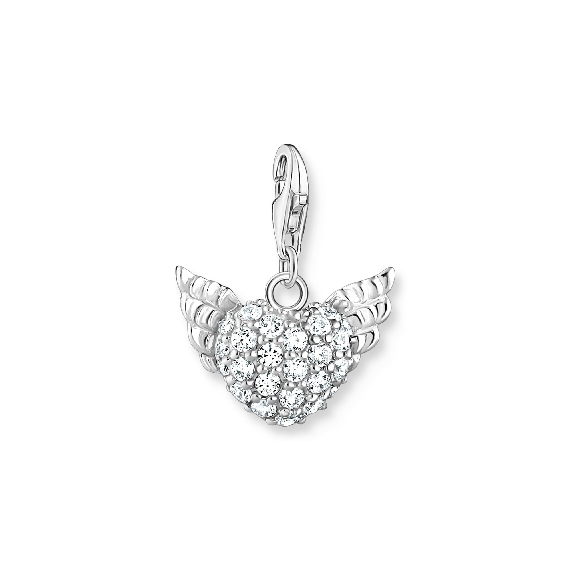 Thomas Sabo Sterling Silver Winged Heart Charm