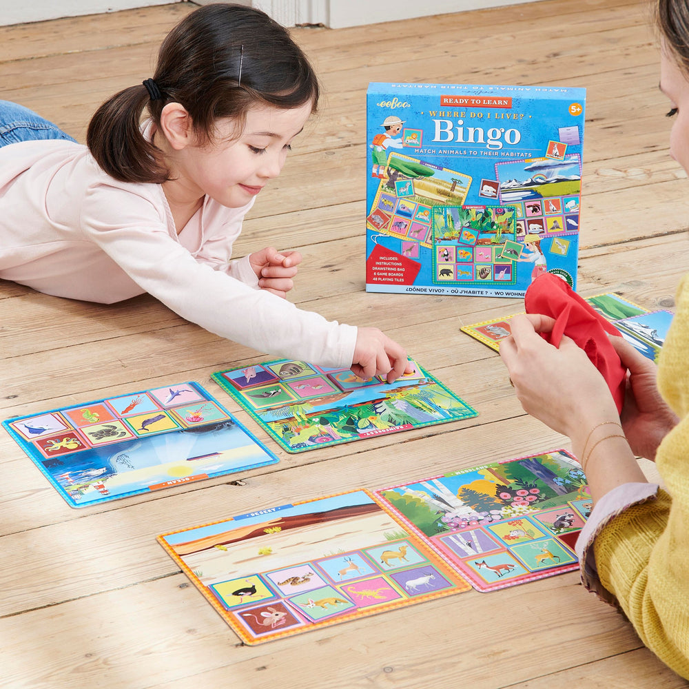 Where Do I Live? Bingo | Fun Educational Gifts for Kids Ages 5+