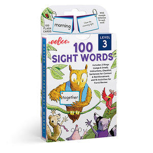 100 Sight Words Level 3 Literacy Flash Cards