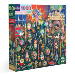 Holiday Ornaments 1000 Piece Puzzle