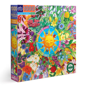 Flower Calendar 1000 Piece Puzzle