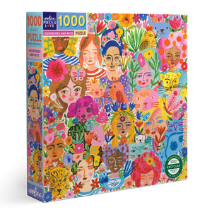 Goddesses and Pets 1000 Piece Puzzle