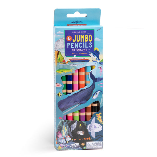 Solar System 6 Jumbo Double-Sided Pencils and Sketchbook – eeBoo