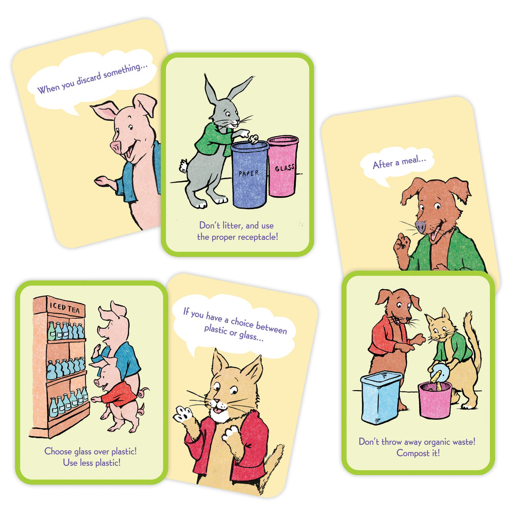 Respect The Earth Environmental Educational Flash Cards eeBoo for Kids Ages 5+