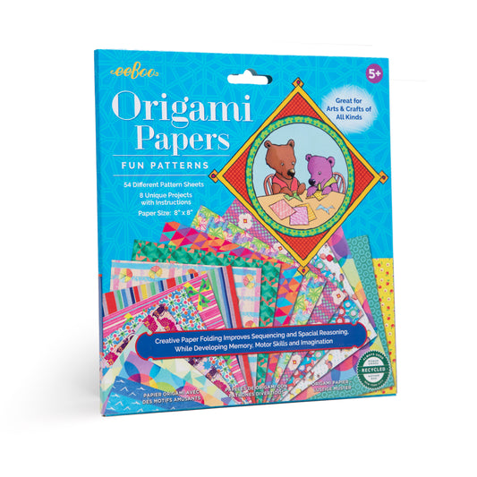 eeBoo Origami Paper: Flower Patterns