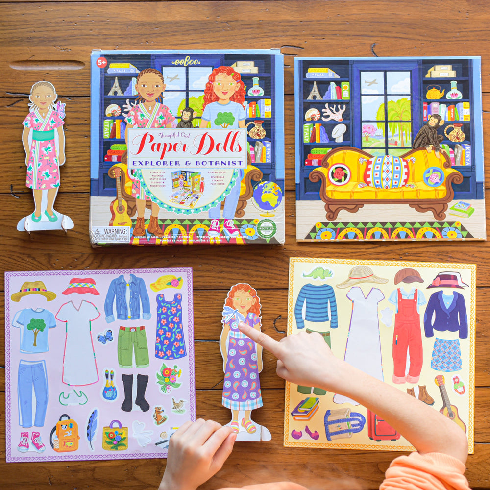 Explorer and Botanist Paper Doll Set | Unique Great Gifts for Kids & Girls 5+