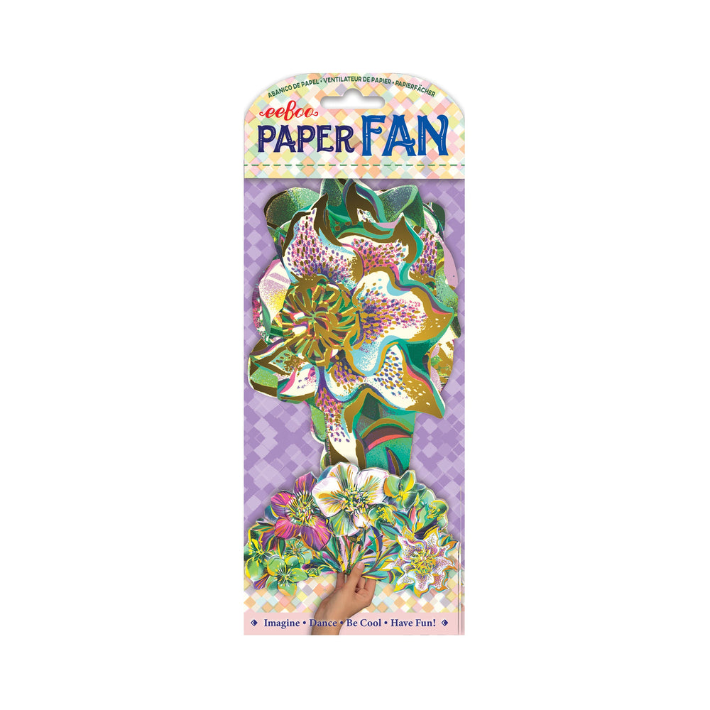 Artist Paper Fan Bundle Flowers (6) by eeBoo | Unique Fun Gifts