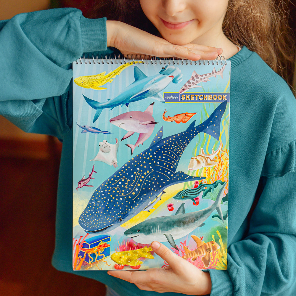 Shark Sketchbook | Unique Great Gifts for Kids & Adults 