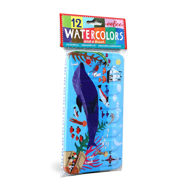 In the Sea Watercolors and Pad Bundle – eeBoo