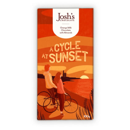 Josh's Chocolate A Cycle at Sunset