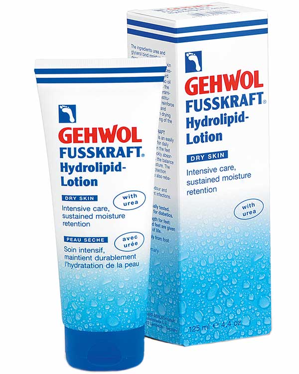Gehwol Fusskraft Hydrolipid- Fuktighetsgivende fotlotion-  Intensiv fotpleie-125 ml-tube