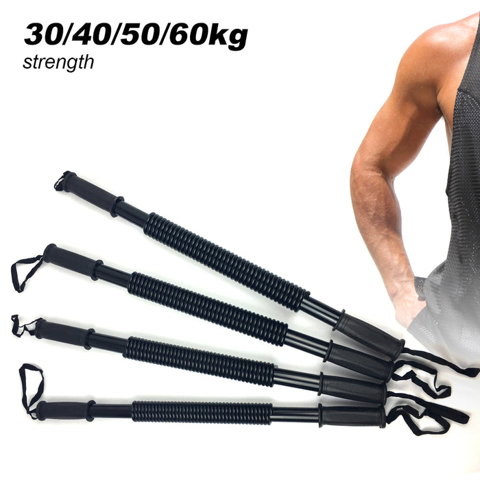 30/40/50/60Kg Flexible Stretch Spring Bendy Bar Power Twister Arm Gym