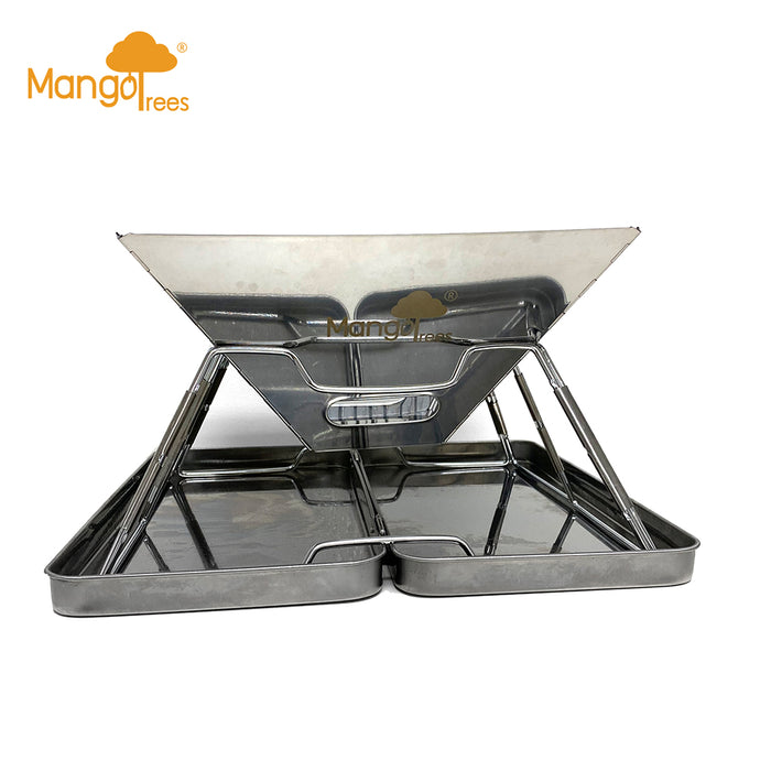 Stainless steel Foldable Charcoal BBQ Grill Lightweight Camping Portable AU