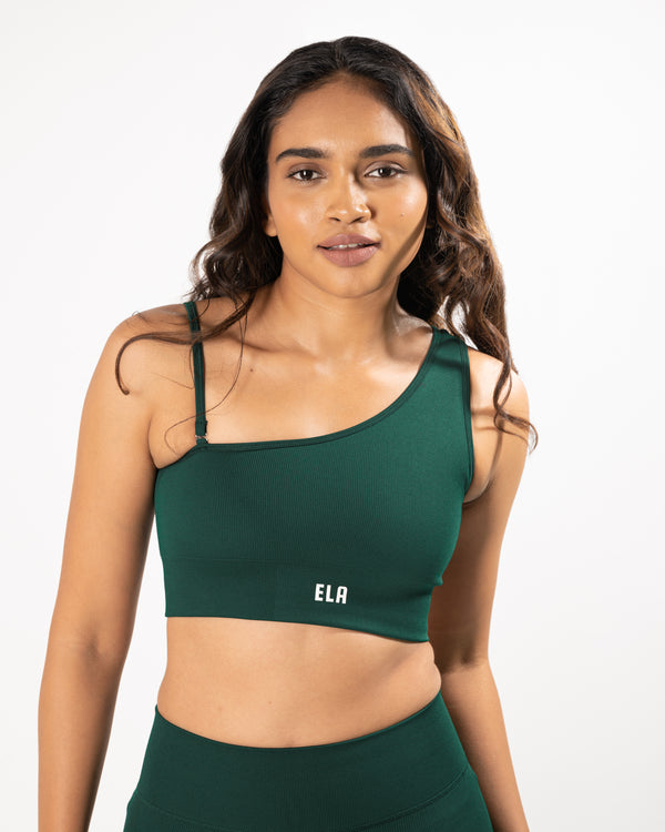 BODYFORM One Shoulder Bra - Spiced Plum – Ela Wear