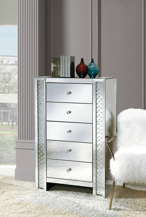 Nysa Mirrored & Faux Crystals Chest image