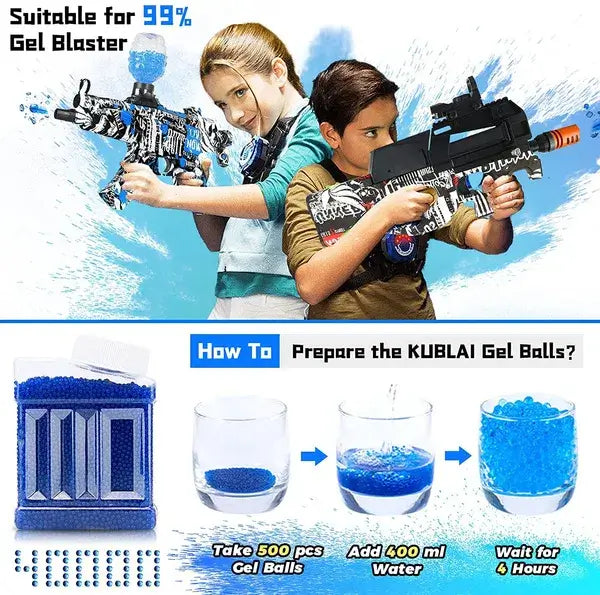 20000pcs Blue Gel Ball Harden Water Ammo Refill Bottle – Biu Blaster