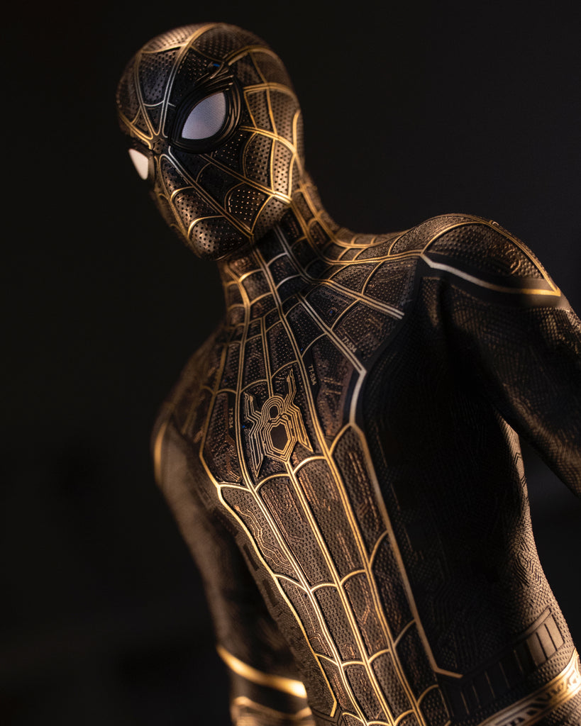 Hot toys MMS604 Spiderman No Way Home Black and Gold Suit – Pop ...