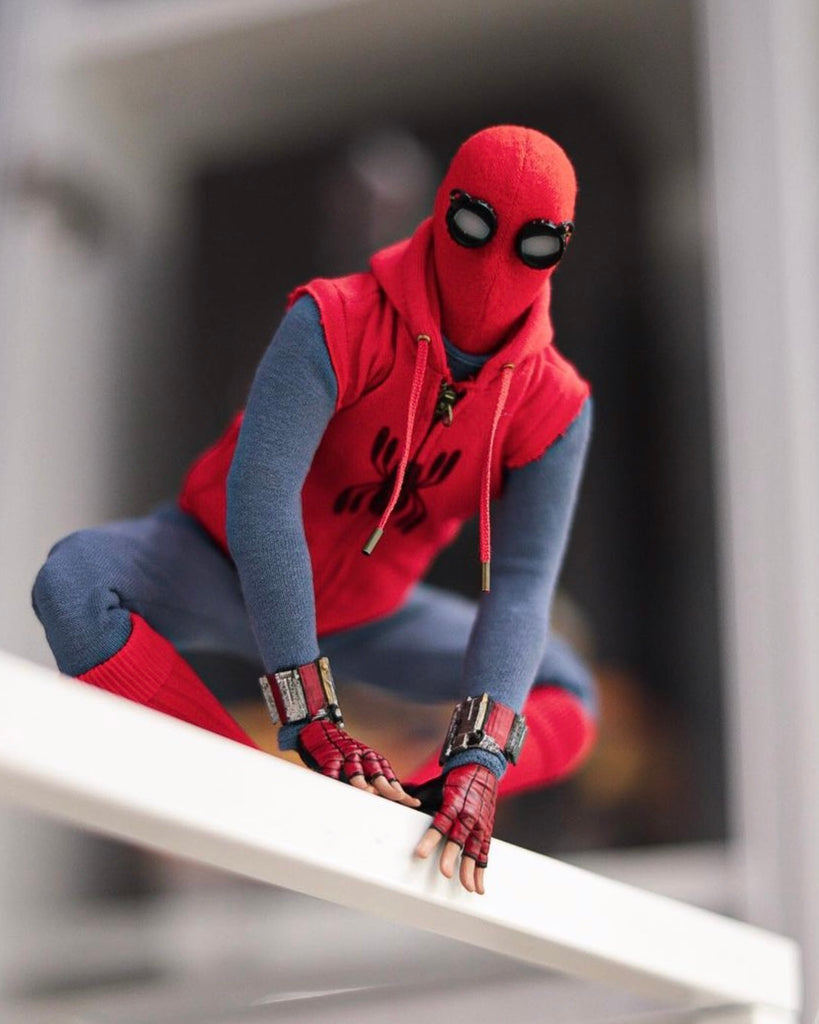 mezco spiderman homemade suit 