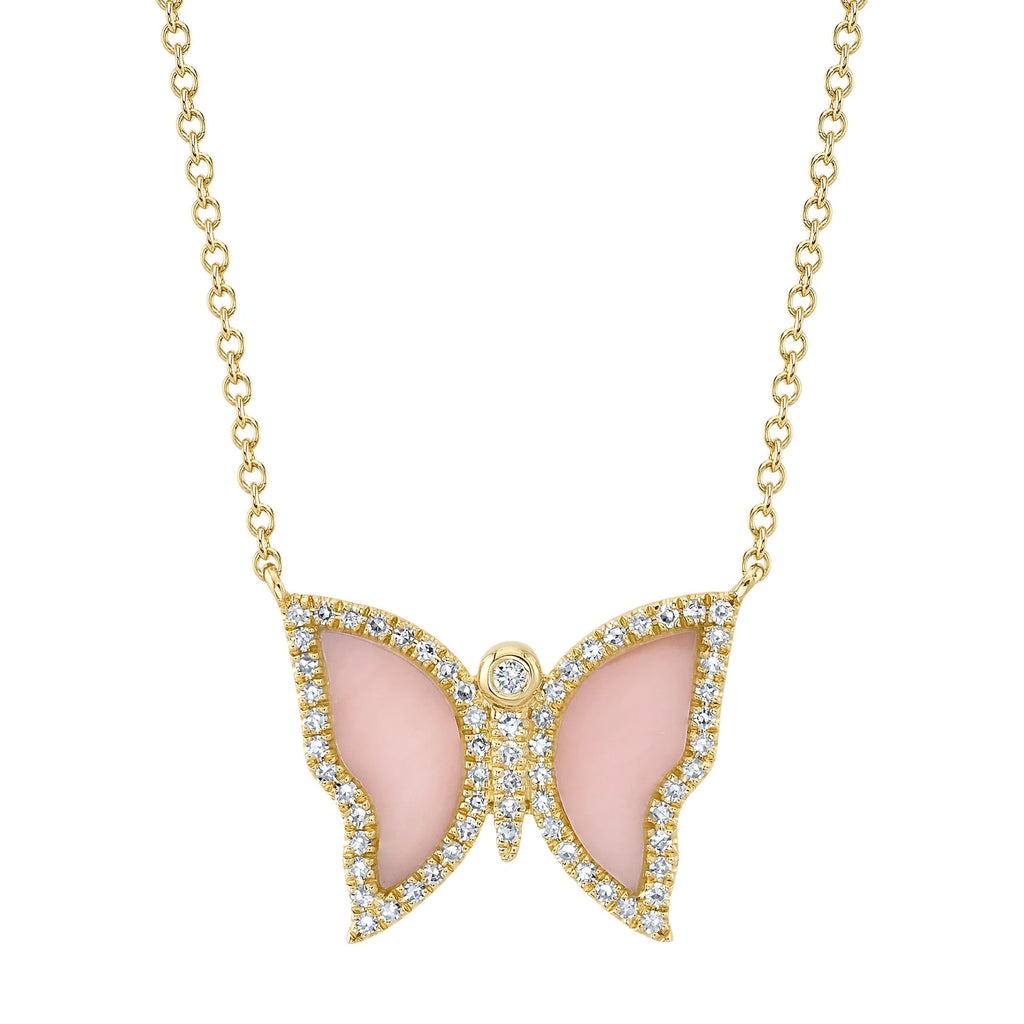 PICCOLE SONATE Butterfly Necklace with Mother Of Pearl – STENZHORN JEWELLERY