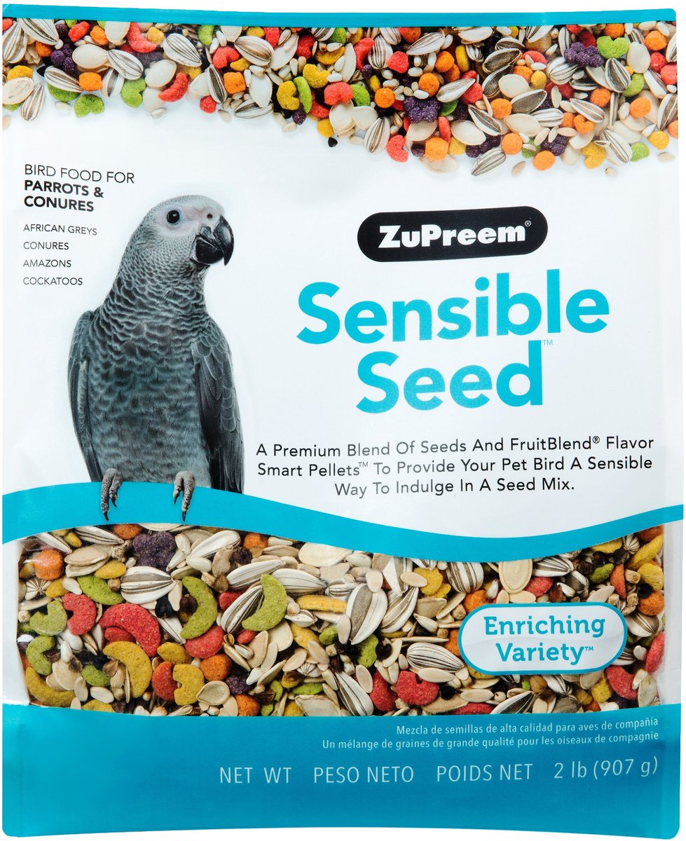 ZuPreem Sensible Seed Parrot & Conure Bird Food