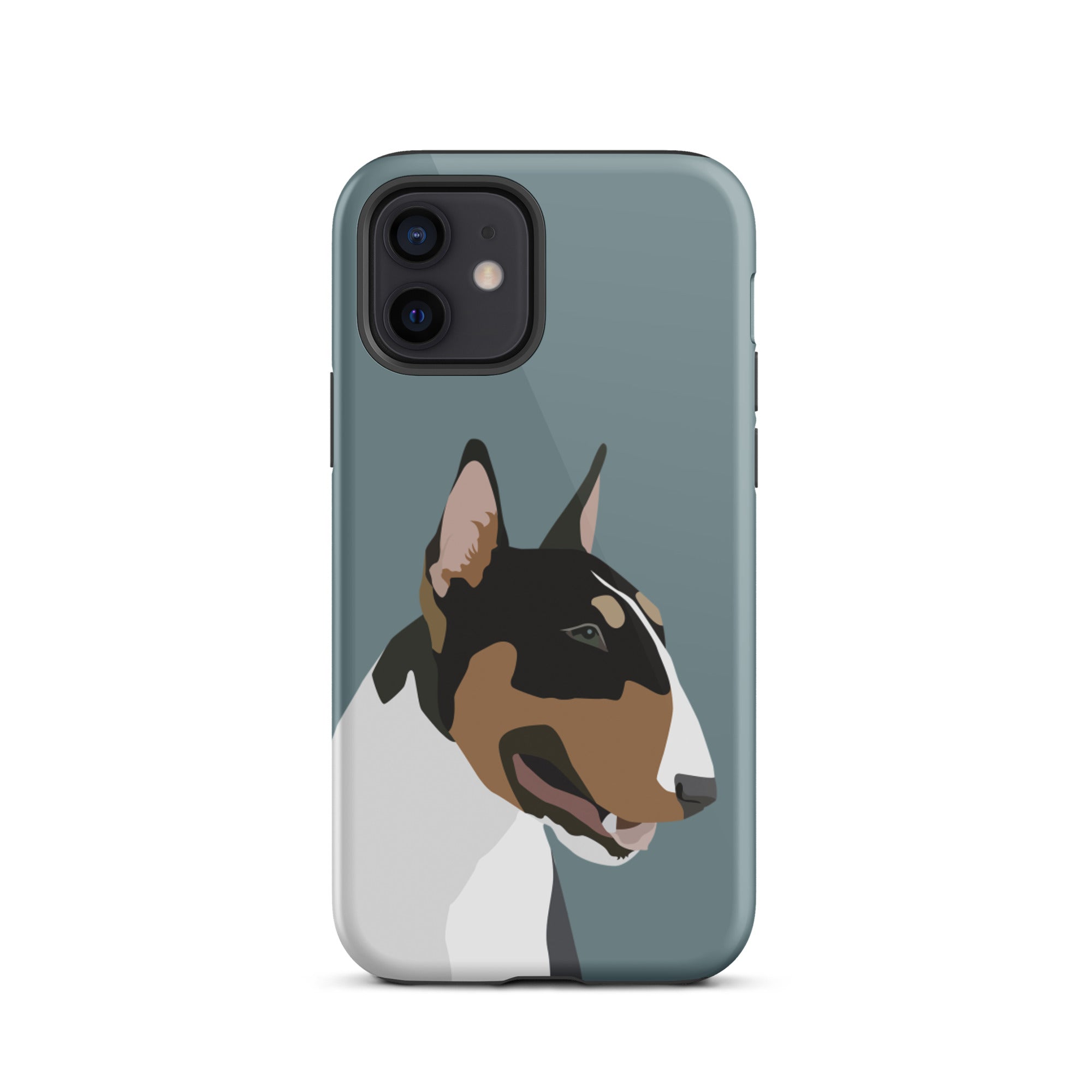 Bull Terrier print on iPhone 12 case