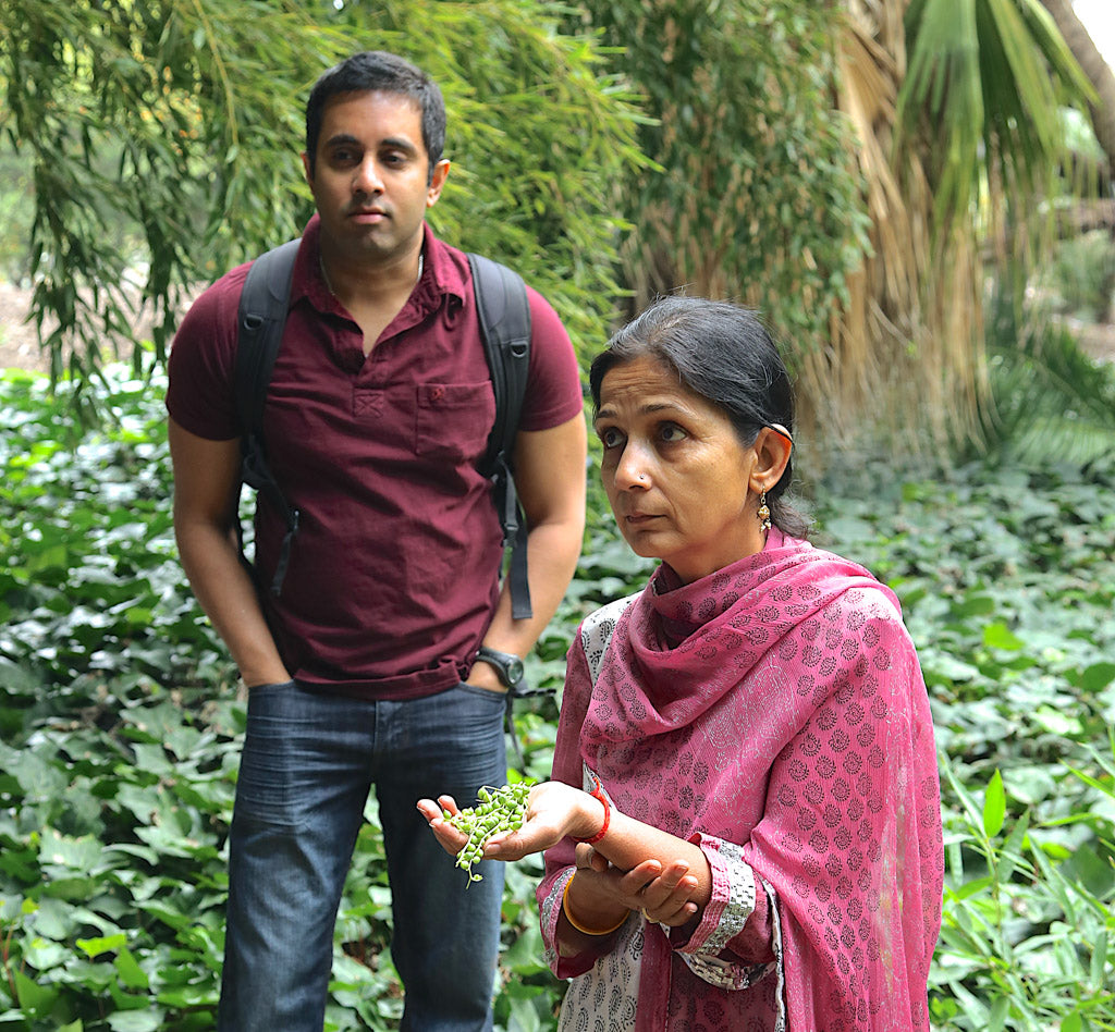 Actors Abhi Trivedi and Mona Sishodia for Reluctant Trading.