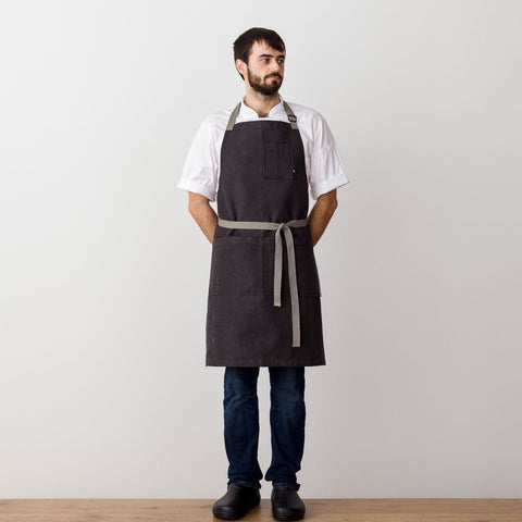 Chef Apron, Black with White Pinstripe, Pockets, Best Reviews - The  Reluctant Trading Experiment