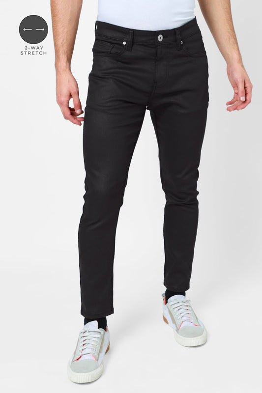 Super Skinny Jet Black Cargo Denim | Relove