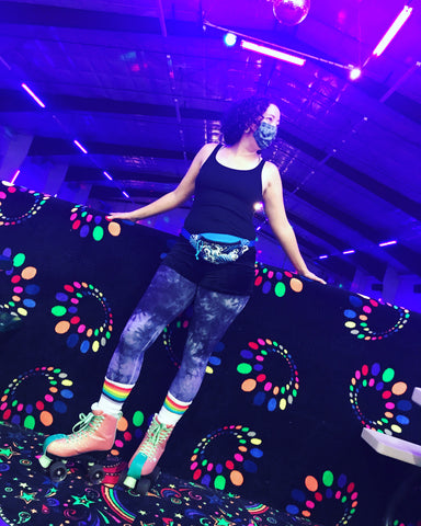 What to Wear in Black Light: Looking cool at the roller rink! – Attack Cat  Bags