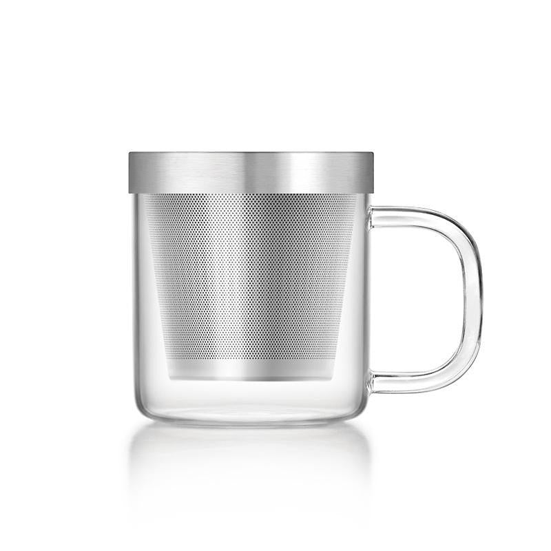 Simax Glass Coffee Mugs, 13.5 Oz Borosilicate Glass Mugs for Hot