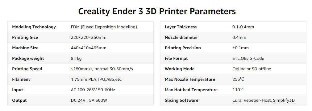 Ender 3 3D Printer