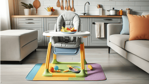 Cute High Chair and Baby Led Weaning Supplies