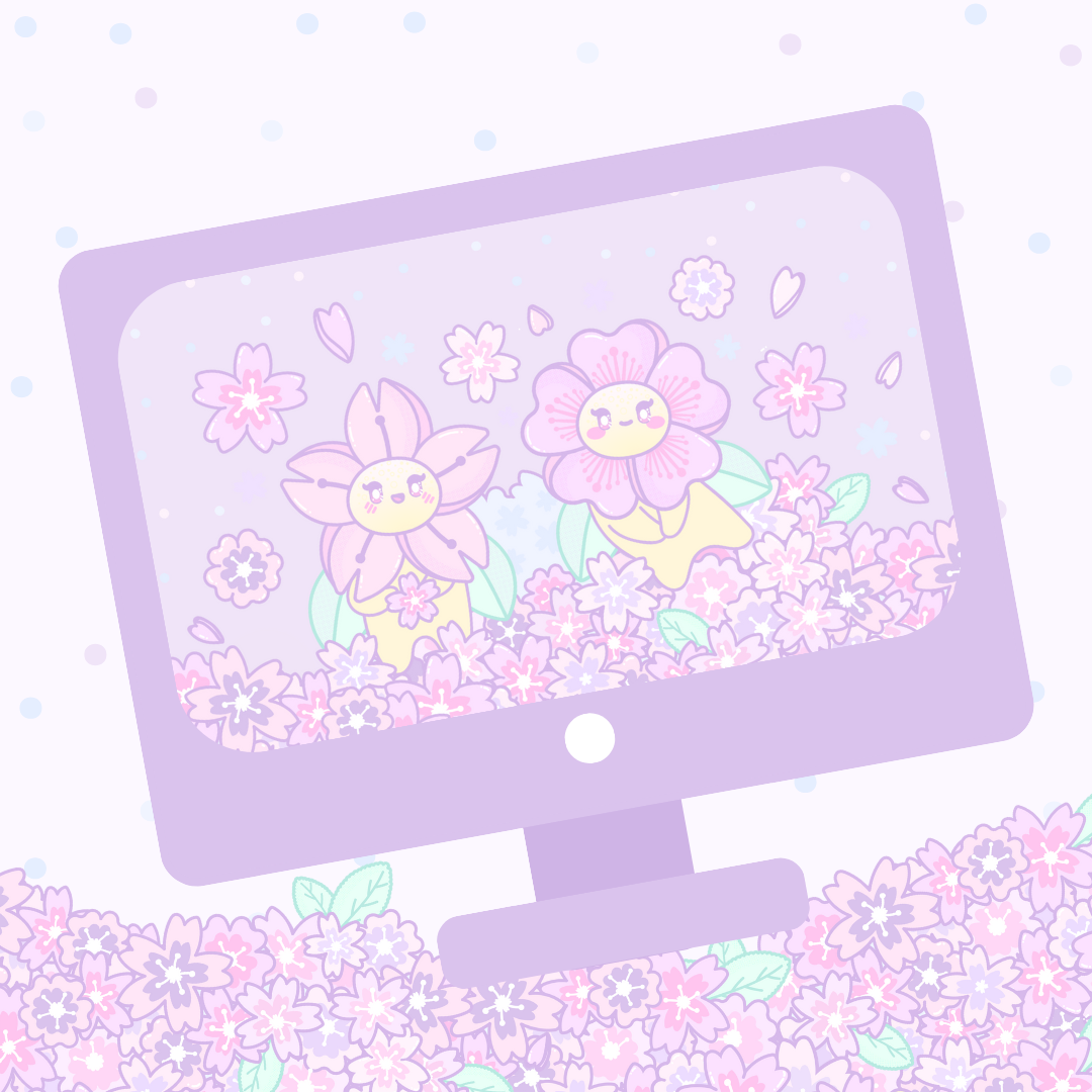 Cherry-rific Computer Wallpaper 2 - Kawaii Monsta