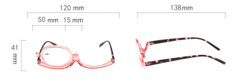 Aexzr™ Magnifying Flip-Lens Cosmetic Eye Glasses
