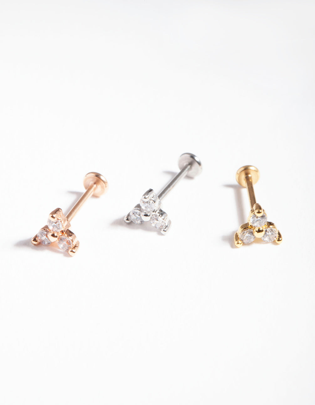 MARIA TASH Rose Gold Pearl Trinity Threaded Stud Earring (4.5mm) | Harrods  AU