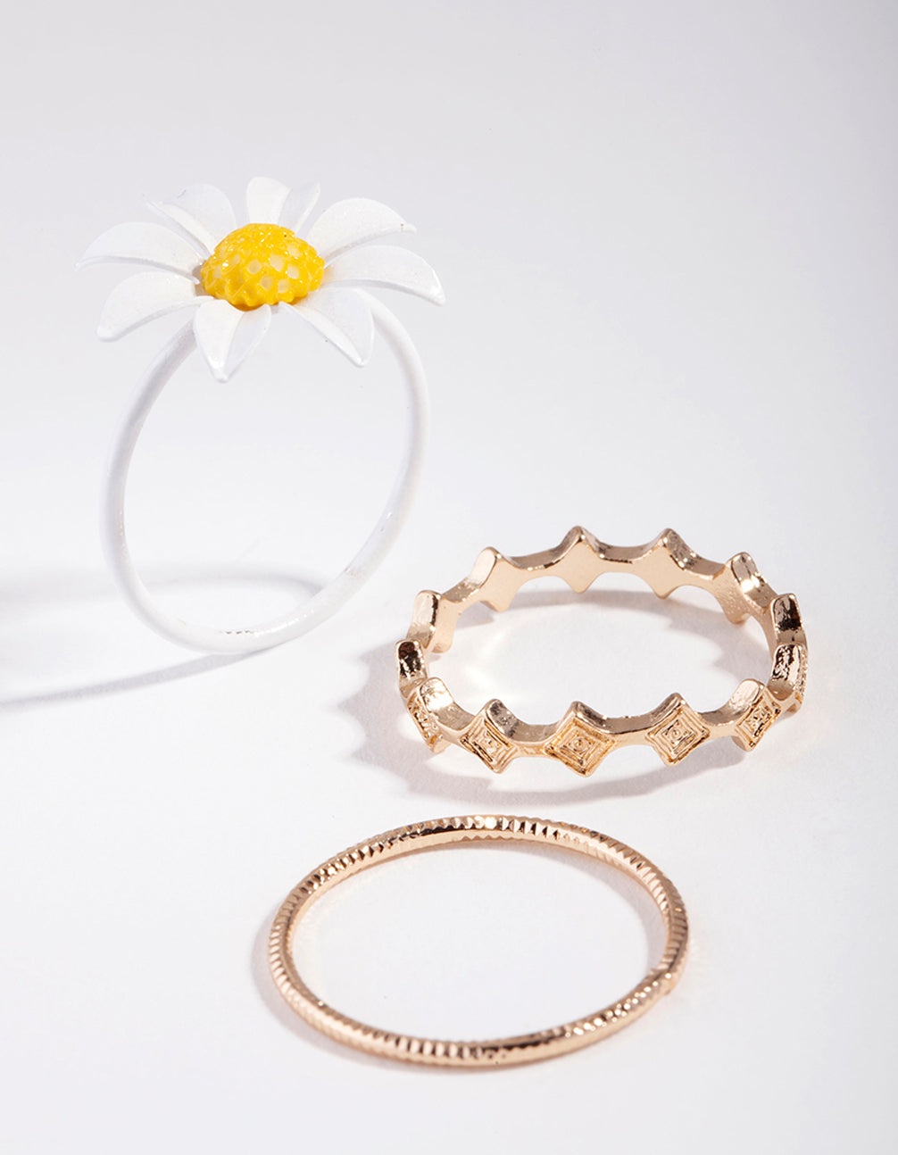 Gold Dainty Clover Ring Pack - Lovisa