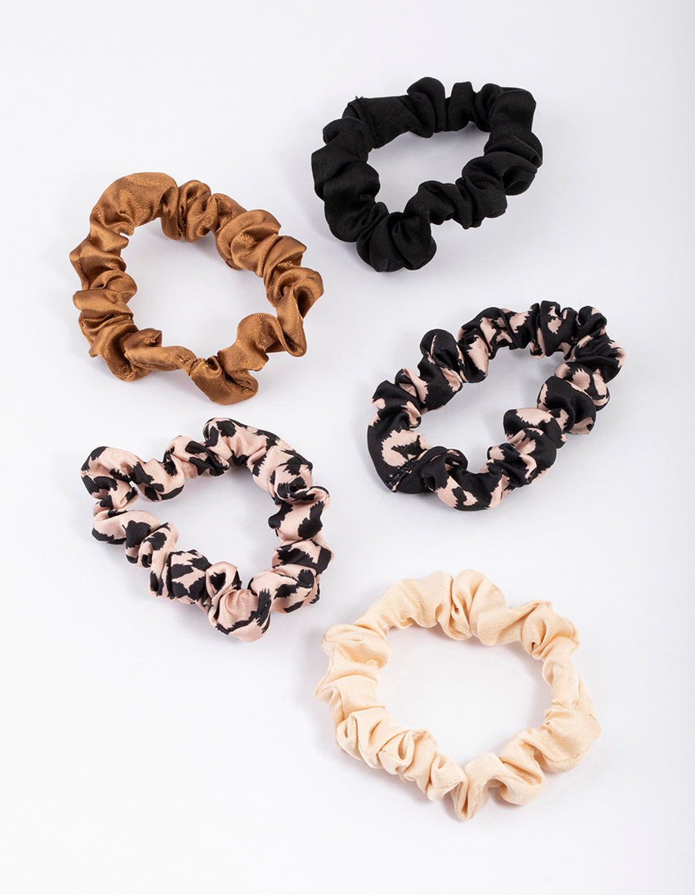 Neutral Velvet Cord Scrunchie Pack - Lovisa