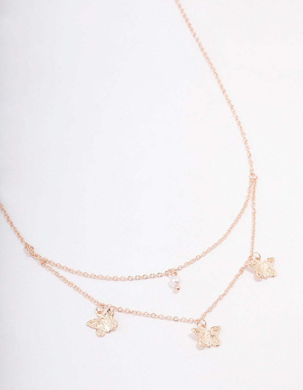 Buy Forever 21 Gold Solid Butterfly Necklaces & Neckpieces (Set of 2) online