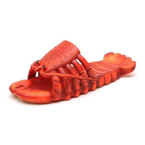 Lobster Slippers Men Funny Animal Summer Flip Flops Cute Beach Shower Casual Shoes Women Unisex Big 