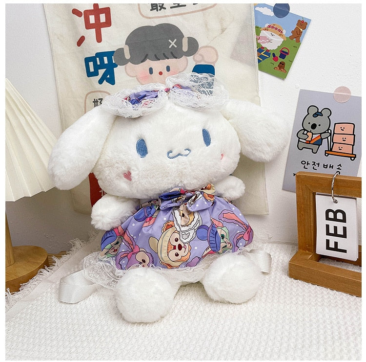 Kawaii backpack Melody pOmpompurin Kitty Kuromi Cinnamoroll Anime Fashion Backpack Beauty Travel Sch