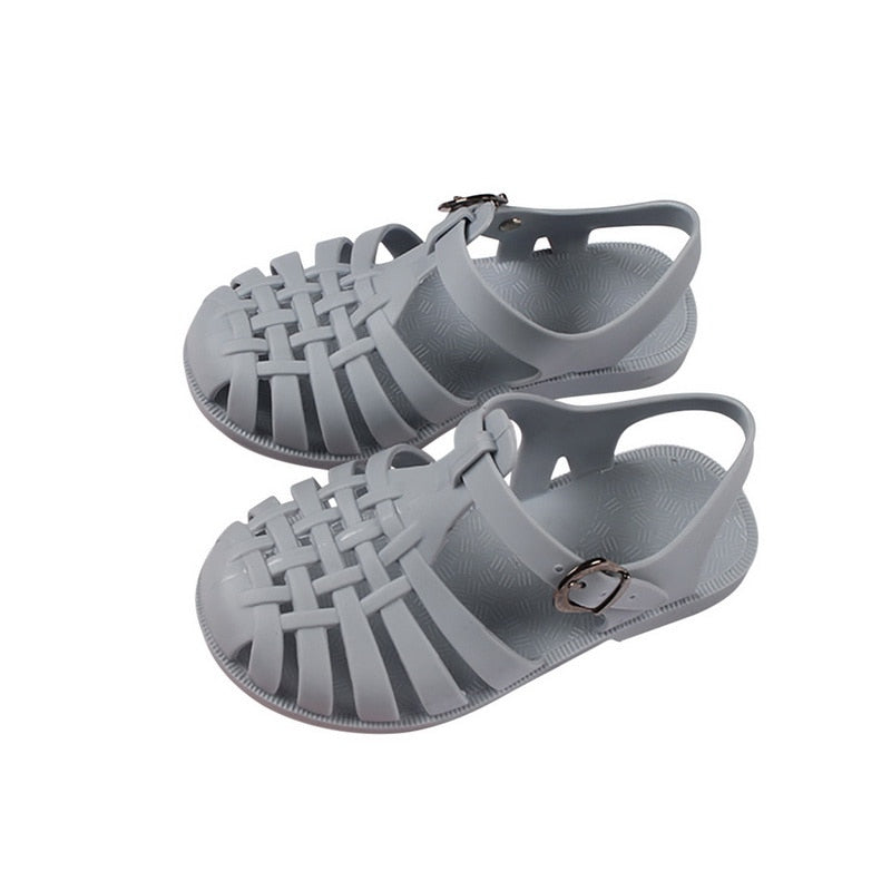 Baby Gladiator Sandals Breathable Hollow Out Shoes Pvc Summer Ki